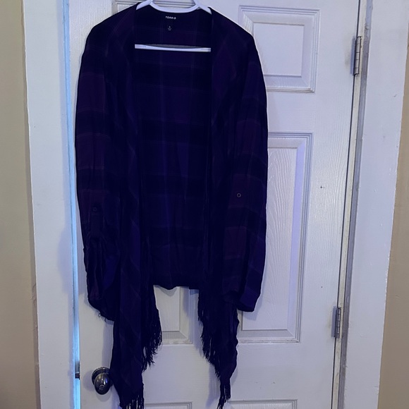 torrid Other - Torrid Purple Plaid Cardigan